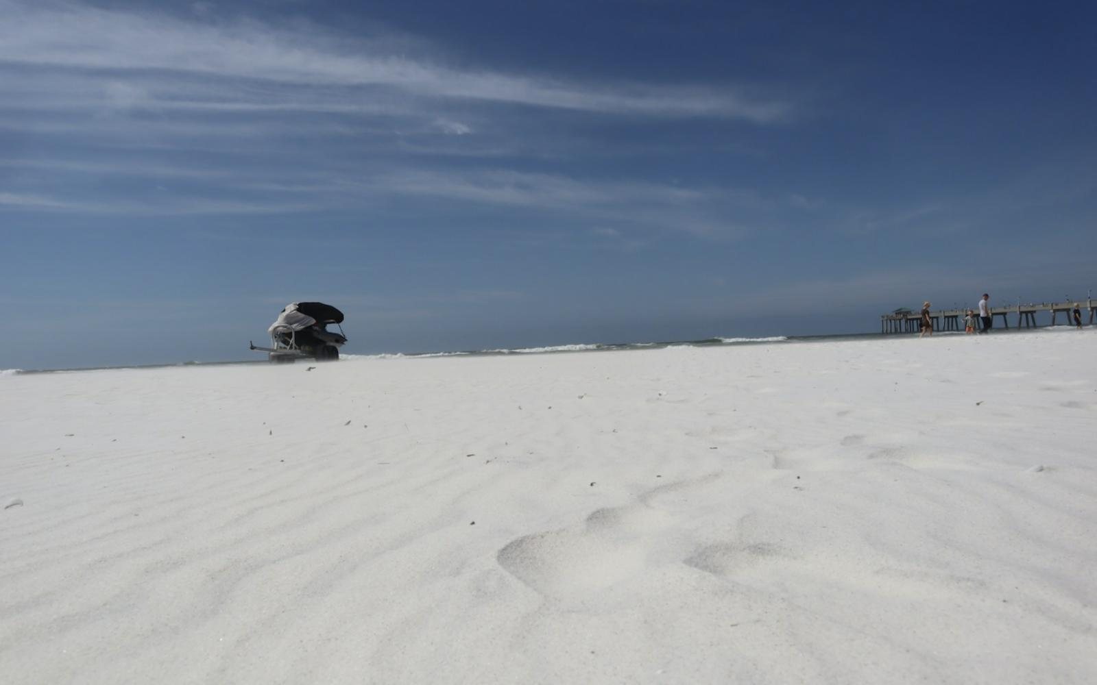 White sand on Okaloosa Island